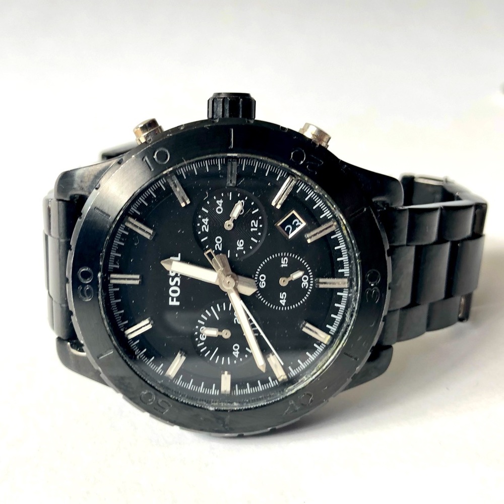 Fossil watch 🔥 black stainless steel